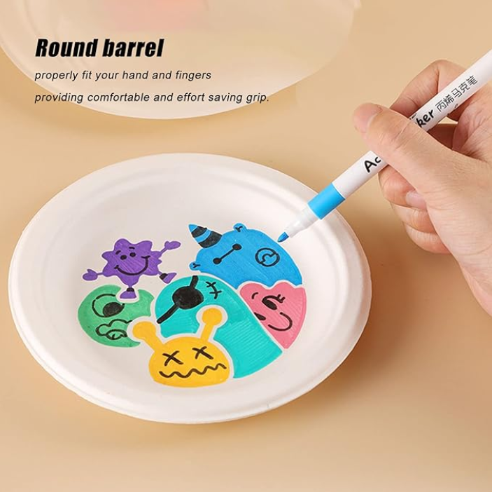 12/24/36/48/60/80 pcs Children Acrylic Marker Set