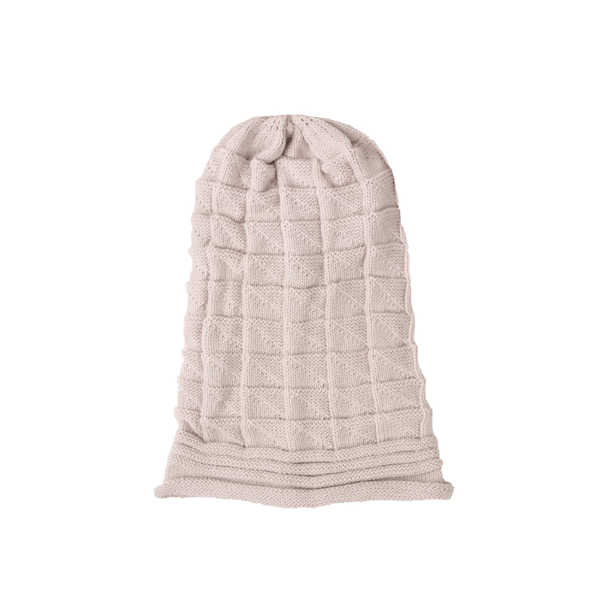 Women's Pleated Cuffed Hooded Hat