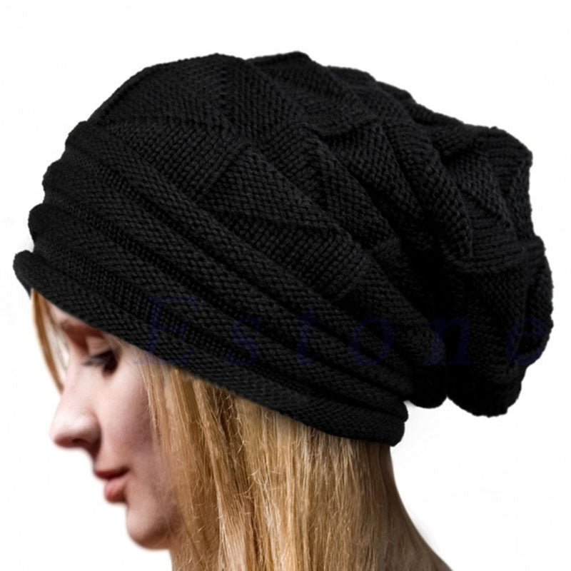 Women's Pleated Cuffed Hooded Hat