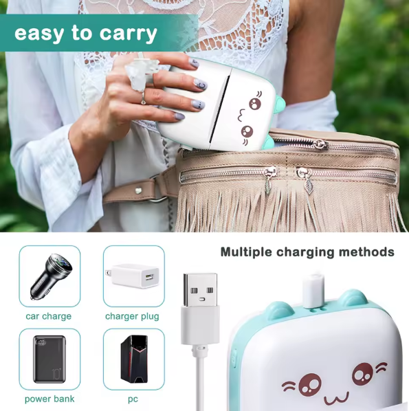 Inkless Mini Printer